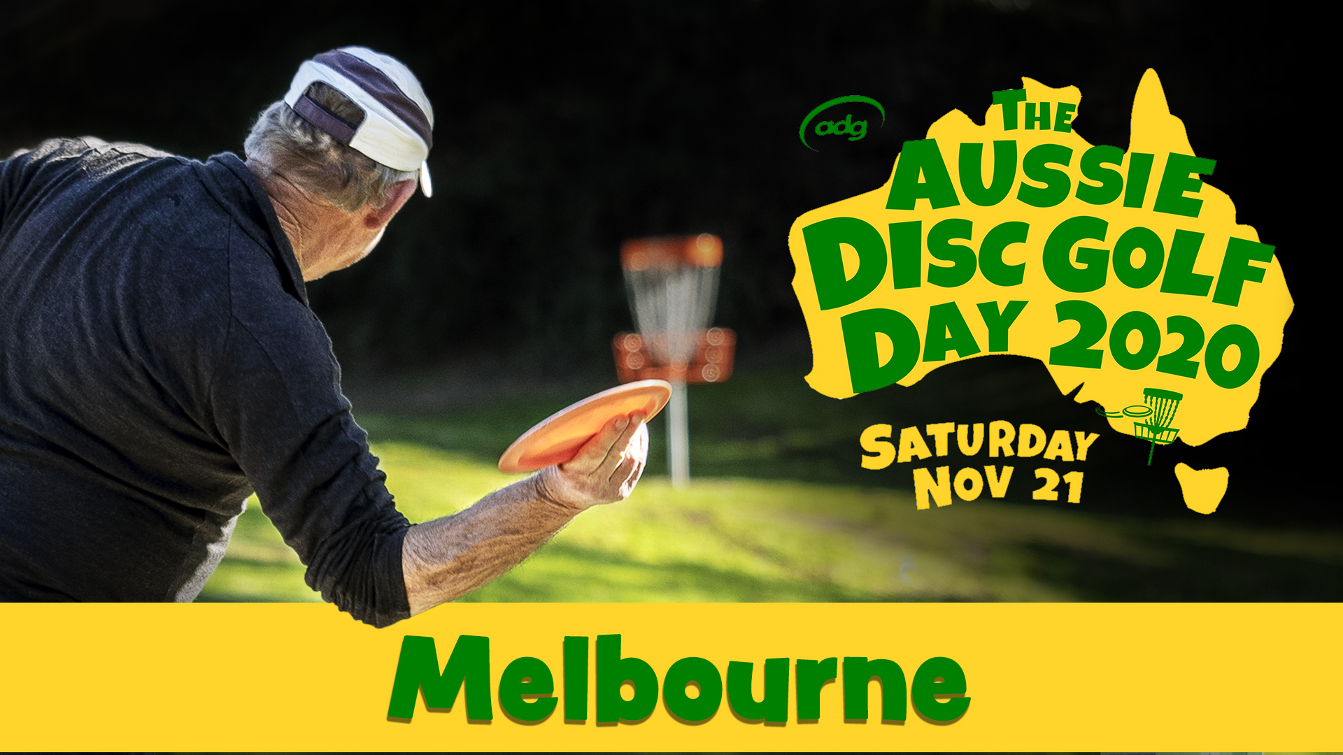 The Aussie Disc Golf Day FB cover photo Melbourne